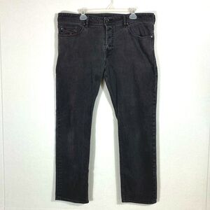 DIESEL Men’s Buster Regular Slim Tapered-Fit Jeans 38 x 32 Dark Gray Wash